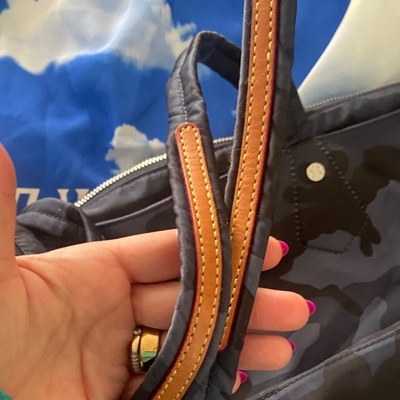 MZ Wallace soho Navy Camouflage Tote - Picture 3 of 11